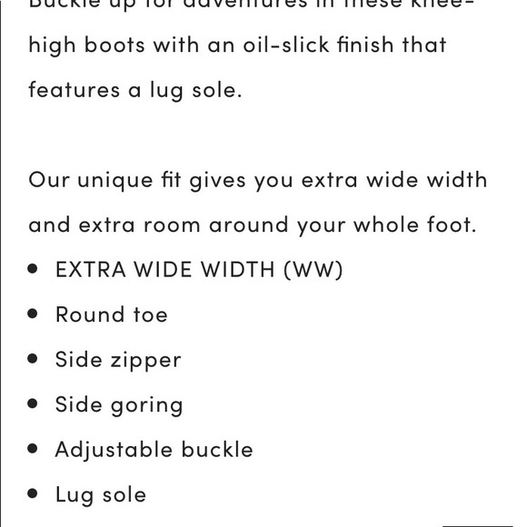 NIB Brown Oiled Faux Leather Knee Boots Sz 12WW - Picture 4 of 5